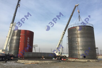 РВС-1000 м3 для светлых нефтепродуктов в Челябинске - Опытный завод резервуаров и металлоконструкций