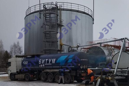 Резервуар РВС-2000 для битума на АБЗ в Челябинске - Опытный завод резервуаров и металлоконструкций